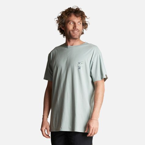 Polera Hombre Atardecer Gris Haka Honu-2