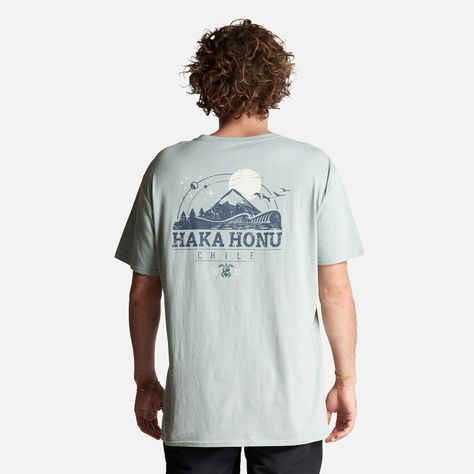Polera Hombre Atardecer Gris Haka Honu-3