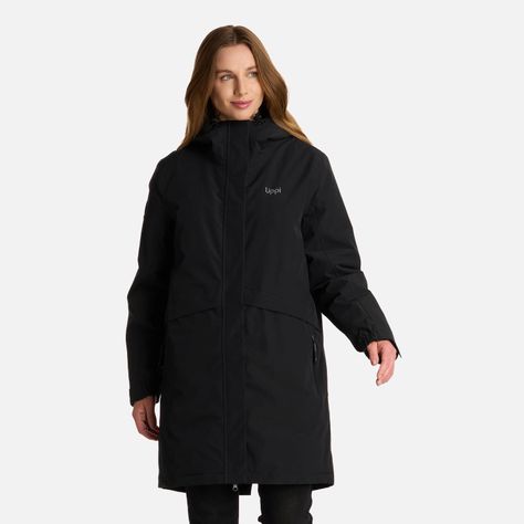 Chaqueta Mujer Mountains Live BDry Down Long Negro Lippi I25-0