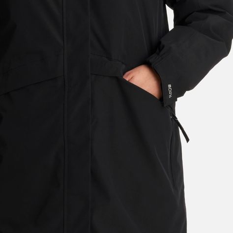 Chaqueta Mujer Mountains Live BDry Down Long Negro Lippi I25-4