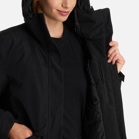 Chaqueta Mujer Mountains Live BDry Down Long Negro Lippi I25-7