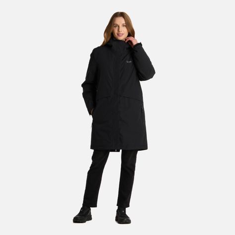 Chaqueta Mujer Mountains Live BDry Down Long Negro Lippi I25-8