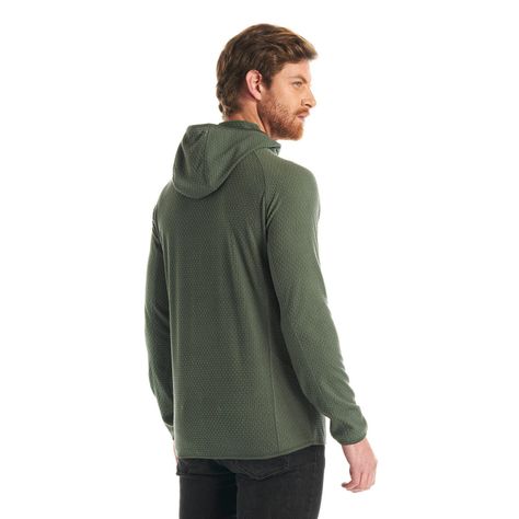Poleron Hombre Jacaranda Nano-F 14 Zip Hoody Verde Grisaceo Lippi-4