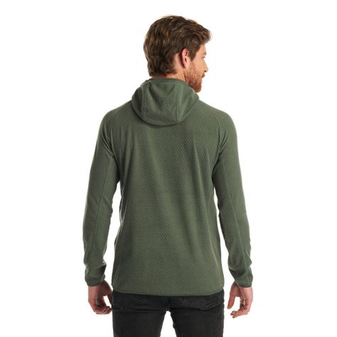 Poleron Hombre Jacaranda Nano-F 14 Zip Hoody Verde Grisaceo Lippi-5