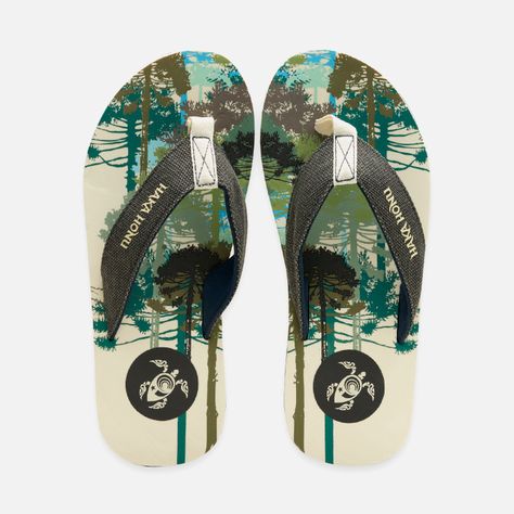 Sandalia Hombre Shancla Crema Verde Haka Honu V25-3
