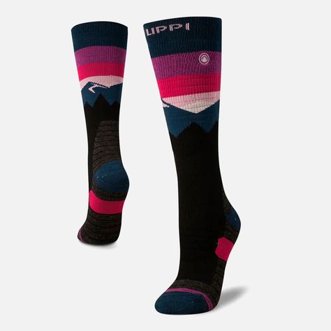 Calcetin Mujer All Mountain Ski Socks Negro Lippi I23-0