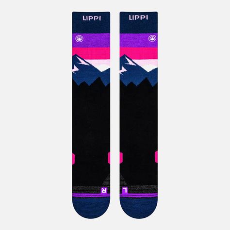 Calcetin Mujer All Mountain Ski Socks Negro Lippi I23-1