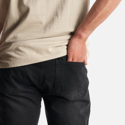 Pantalon Hombre Denim Pants Negro Lippi I23-5