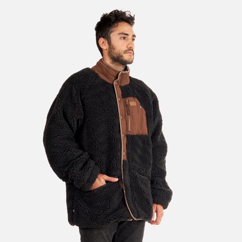 Chaqueta Hombre Zip-porrito Negro Haka Honu I22-2