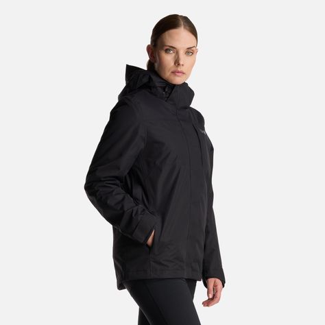 Chaqueta Mujer Tres Cruces Fusion-3 Hoody Jacket Negro Lippi I24-2