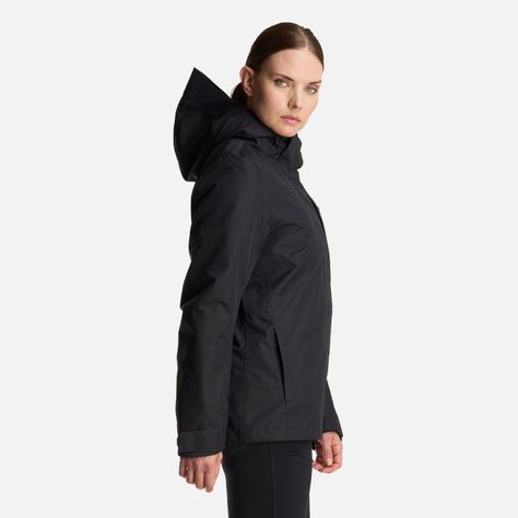Chaqueta Mujer Tres Cruces Fusion-3 Hoody Jacket Negro Lippi I24-3