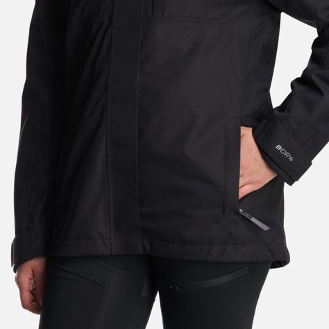 Chaqueta Mujer Tres Cruces Fusion-3 Hoody Jacket Negro Lippi I24-9
