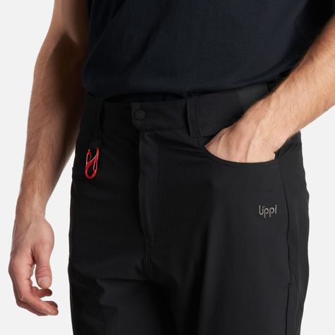 Pantalon Hombre Lennox Q-Dry Regular Fit Pants Negro Lippi I24-5