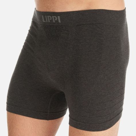 Ropa Interior Hombre Pack Skintec Seamless Boxer Negro y Gris Oscuro Lippi-7