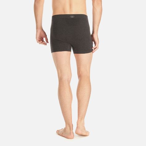 Ropa Interior Hombre Pack Skintec Seamless Boxer Negro y Gris Oscuro Lippi-5