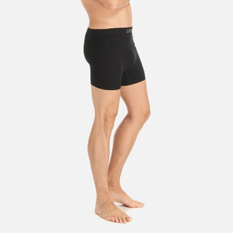 Ropa Interior Hombre Pack Skintec Seamless Boxer Negro y Gris Oscuro Lippi-2