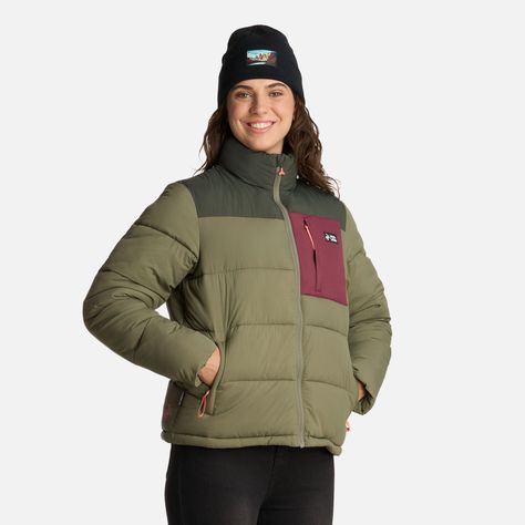 Chaqueta Mujer Aislada Verde Oliva Haka Honu I25-1
