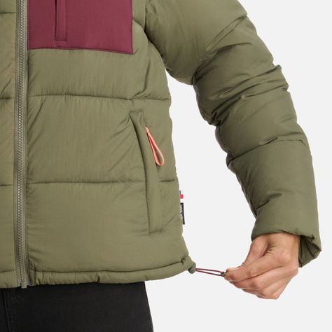 Chaqueta Mujer Aislada Verde Oliva Haka Honu I25-5