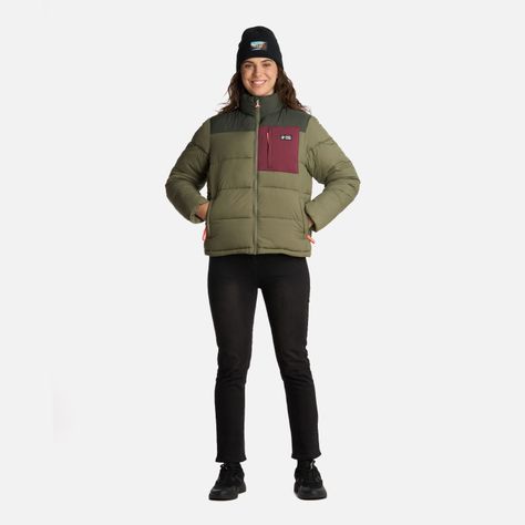 Chaqueta Mujer Aislada Verde Oliva Haka Honu I25-7