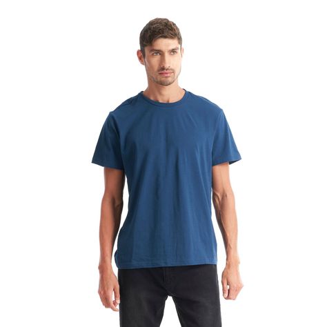 Polera Hombre Liquen Azul Marino Geography-1