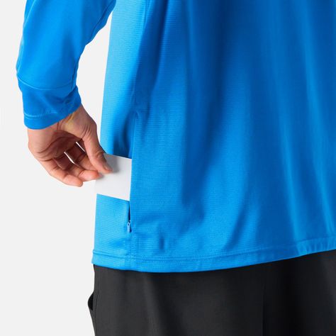 Polerón Hombre Built To Move 1/4 Zip Midlayer Azul Vulcano-6