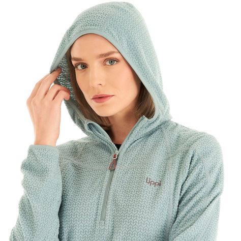 Poleron Mujer Jacaranda Nano-F 14 Zip Hoody Jade Lippi V23-6