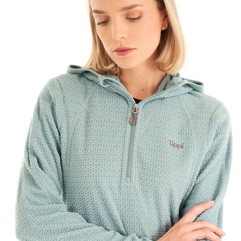 Poleron Mujer Jacaranda Nano-F 14 Zip Hoody Jade Lippi V23-7