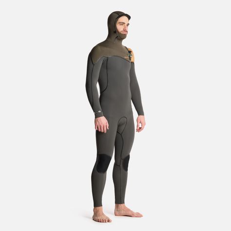 Traje de Surf Hombre Queule 4:3 Gris Grafito Haka Honu-1