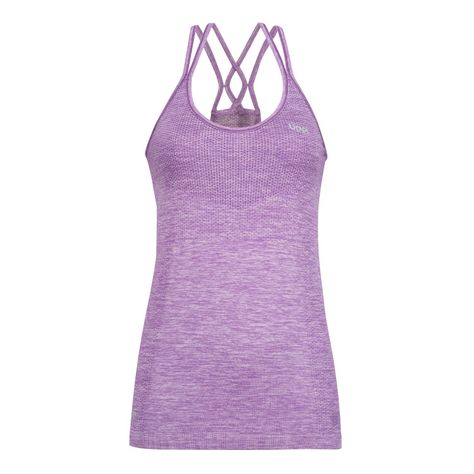 Polera Mujer Trained Q-Dry Tank Melange Uva Lippi V21-0
