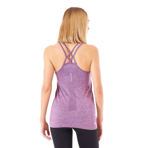 Polera Mujer Trained Q-Dry Tank Melange Uva Lippi V21-5