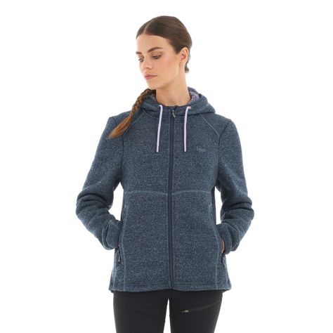 Polar Mujer Sense Blend-Pro Hoody Jacket Melange Blue Lippi-1