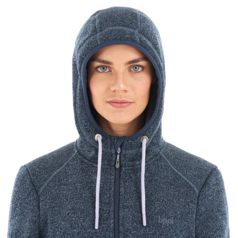Polar Mujer Sense Blend-Pro Hoody Jacket Melange Blue Lippi-6