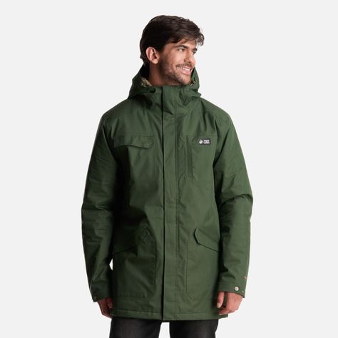Chaqueta Hombre Yak Verde Militar Haka Honu-1