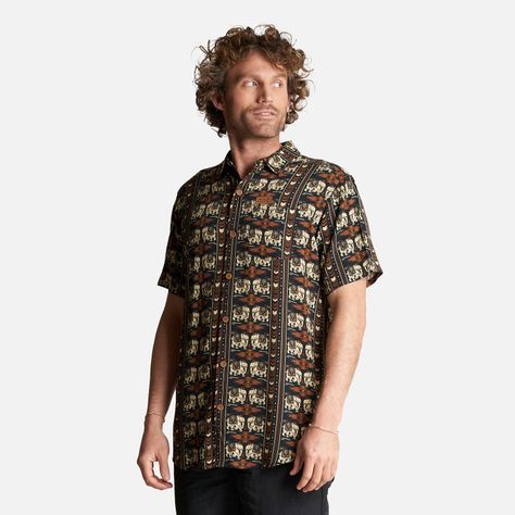 Camisa Hombre Good Karma Full Print Negro Haka Honu-2