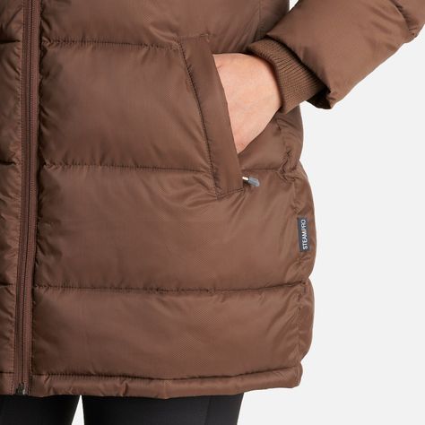 Chaqueta Mujer Long Line Steam Pro Hoody Jacket Café Lippi-7