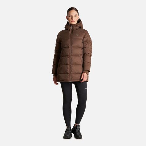 Chaqueta Mujer Long Line Steam Pro Hoody Jacket Café Lippi-8