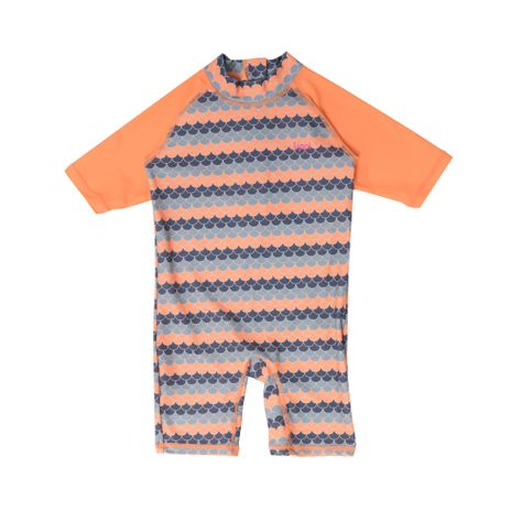 Traje de Baño Baby Girl Sun Pro Swimsuit Print Damasco Lippi-0