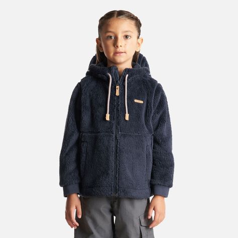 Chaqueta Niña Bear Shaggy-Pro Hoody Jacket Azul Marino Lippi I23-1