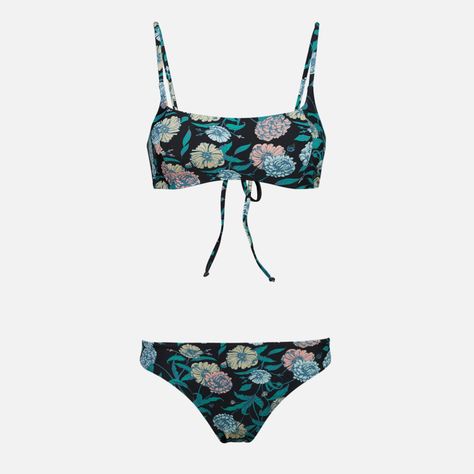 Traje de Baño Mujer Sirena Full Print Azul Oscuro Haka Honu-0