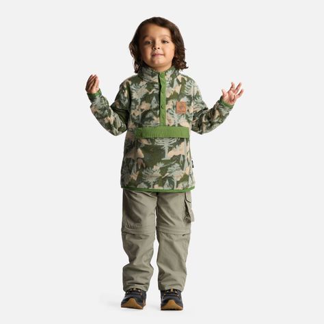 Poleron Niño Tokerau Poki Print Verde Haka Honu-4