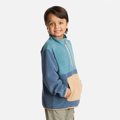 Polar Niño Forest 14 Zip Sweatshirt Azul Piedra Lippi I25-1