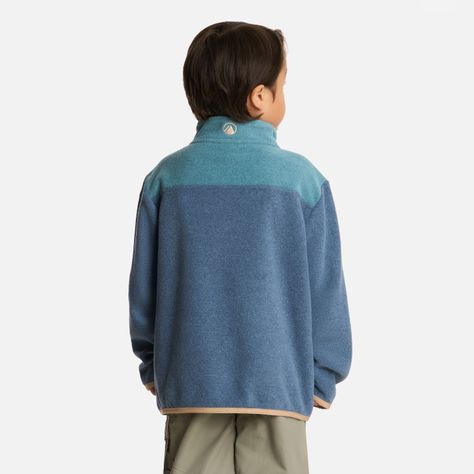 Polar Niño Forest 14 Zip Sweatshirt Azul Piedra Lippi I25-2