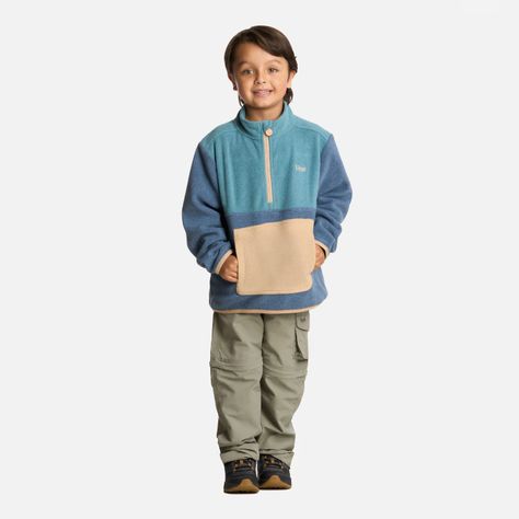 Polar Niño Forest 14 Zip Sweatshirt Azul Piedra Lippi I25-5