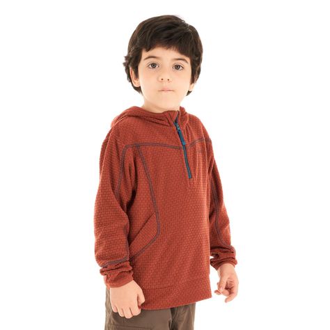 Poleron Niño Saltamontes Nano-F 14 Zip Hoody Terracota Lippi V23-2