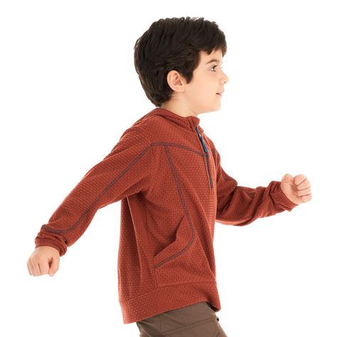 Poleron Niño Saltamontes Nano-F 14 Zip Hoody Terracota Lippi V23-3