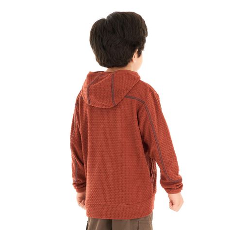 Poleron Niño Saltamontes Nano-F 14 Zip Hoody Terracota Lippi V23-4