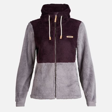 Chaqueta Mujer Bear Shaggy-Pro Hoody Jacket Burdeo/Malva Lippi-0