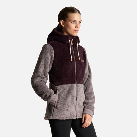 Chaqueta Mujer Bear Shaggy-Pro Hoody Jacket Burdeo/Malva Lippi-2
