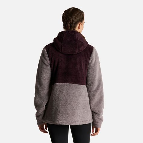 Chaqueta Mujer Bear Shaggy-Pro Hoody Jacket Burdeo/Malva Lippi-3