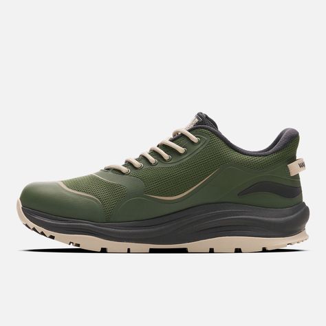 Zapato Hombre Nomade Baja Verde Militar Haka Honu-1